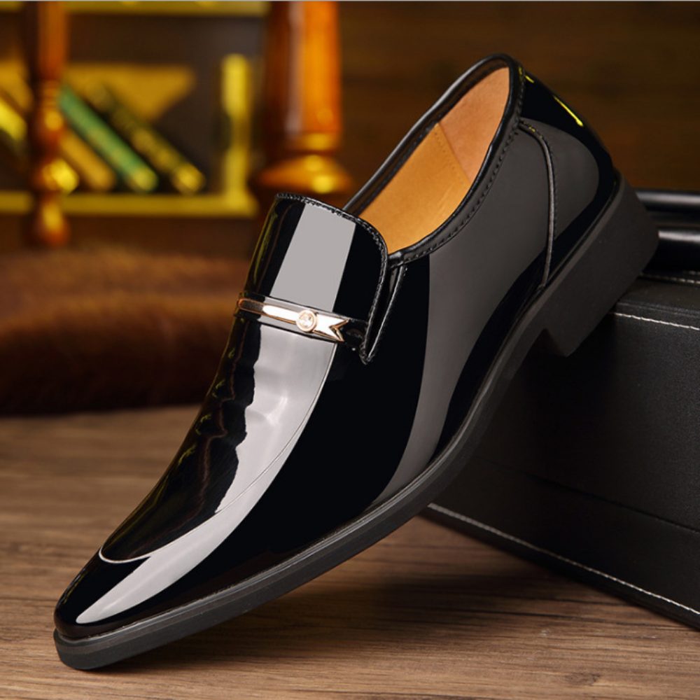 Patent Leather Loafers for Men