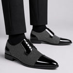 Patent Leather Pointed Toe Lace-Up Oxford Shoes for Men - View 10