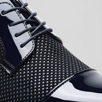 Patent Leather Pointed Toe Lace-Up Oxford Shoes for Men - View 7