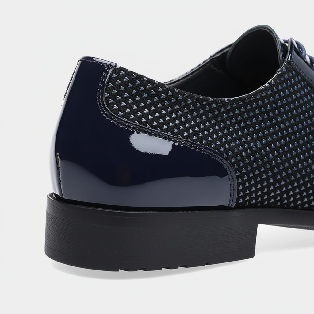 Patent Leather Pointed Toe Lace-Up Oxford Shoes for Men - View 8