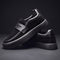 Penny Strap Microsuede Chunky Sole Loafers for Men - Black