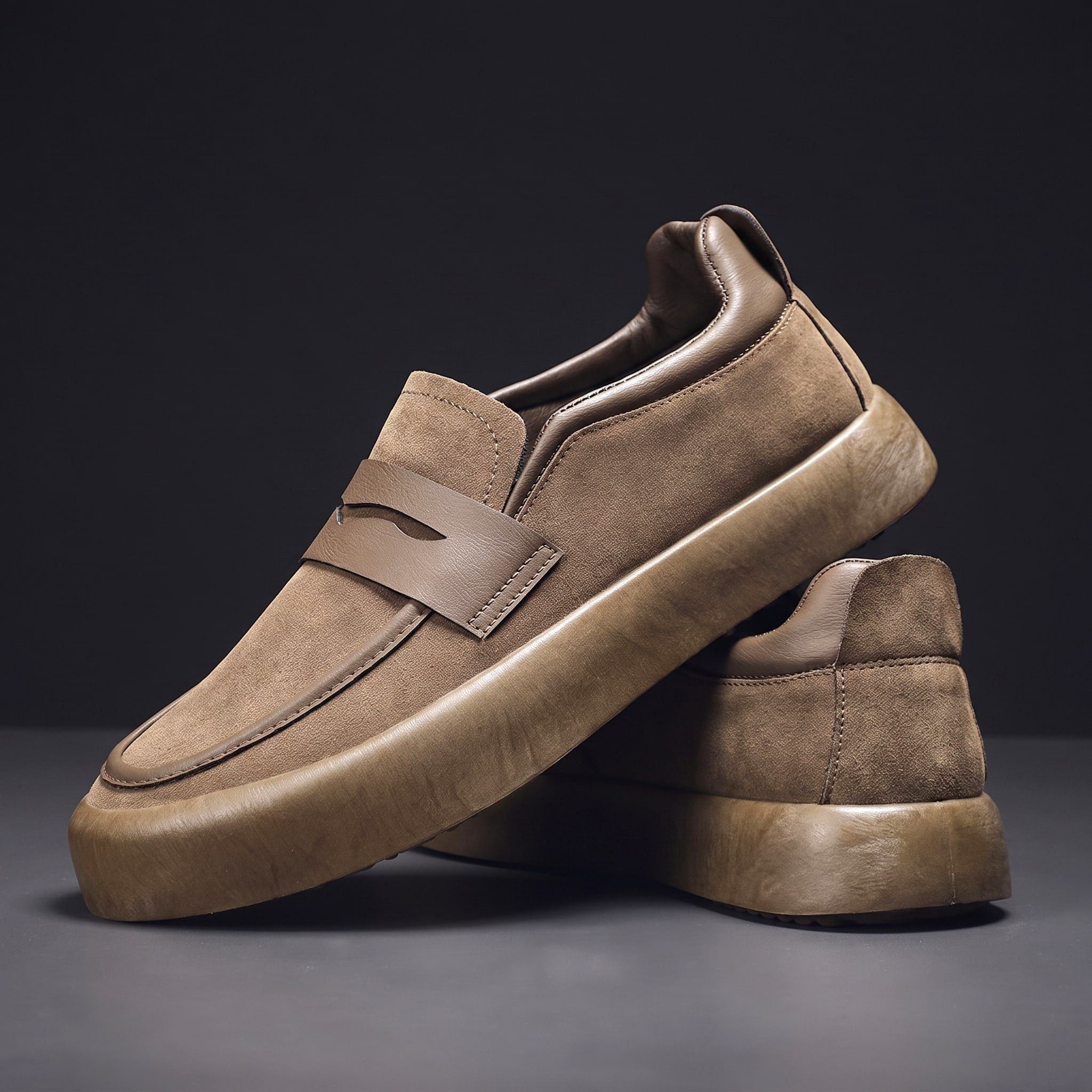 Penny Strap Slip-On Loafers for Men
