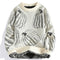 Pumpkin Pattern Knit Sweater for Men - White