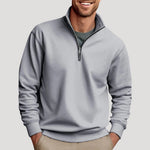 Quarter-Zip Sweatshirt for Men - Gray