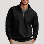 Quarter-Zip Sweatshirt for Men - Black