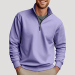 Quarter-Zip Sweatshirt for Men - Purple