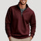 Quarter-Zip Sweatshirt for Men - Brown
