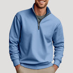 Quarter-Zip Sweatshirt for Men - Blue
