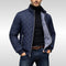 Quilted Bomber Jacket with Fleece Lining for Men