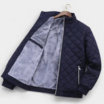 Quilted Bomber Jacket with Fleece Lining for Men - View 4