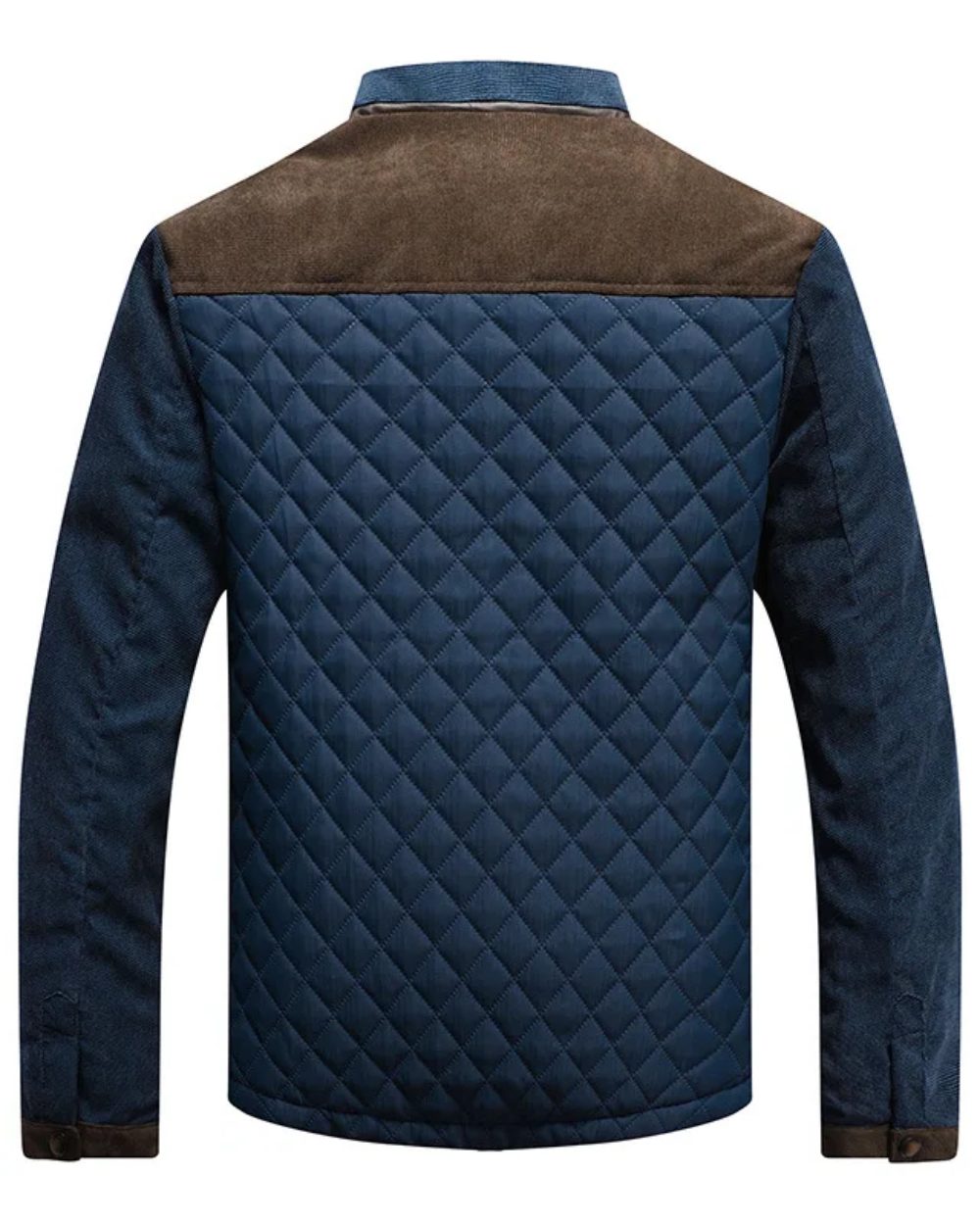 Quilted Colorblock Jacket for Men - View 4
