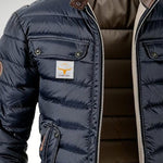 Quilted Puffer Jacket with Chest Pockets for Men - View 4