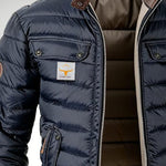 Quilted Stand Collar Winter Puffer Jacket for Men - View 4