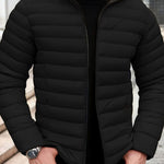 Quilted Zip-Up Puffer Jacket for Men - View 11