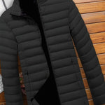 Quilted Zip-Up Puffer Jacket for Men - View 12