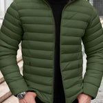 Quilted Zip-Up Puffer Jacket for Men - View 21