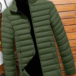 Quilted Zip-Up Puffer Jacket for Men - View 22
