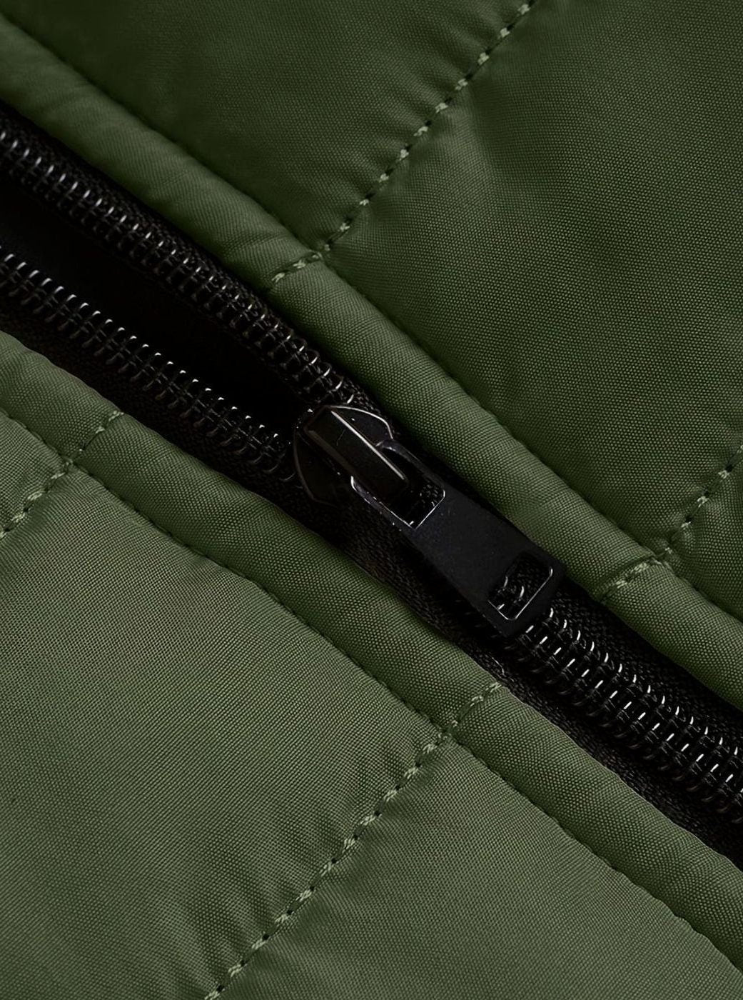 Quilted Zip-Up Puffer Jacket for Men - View 25
