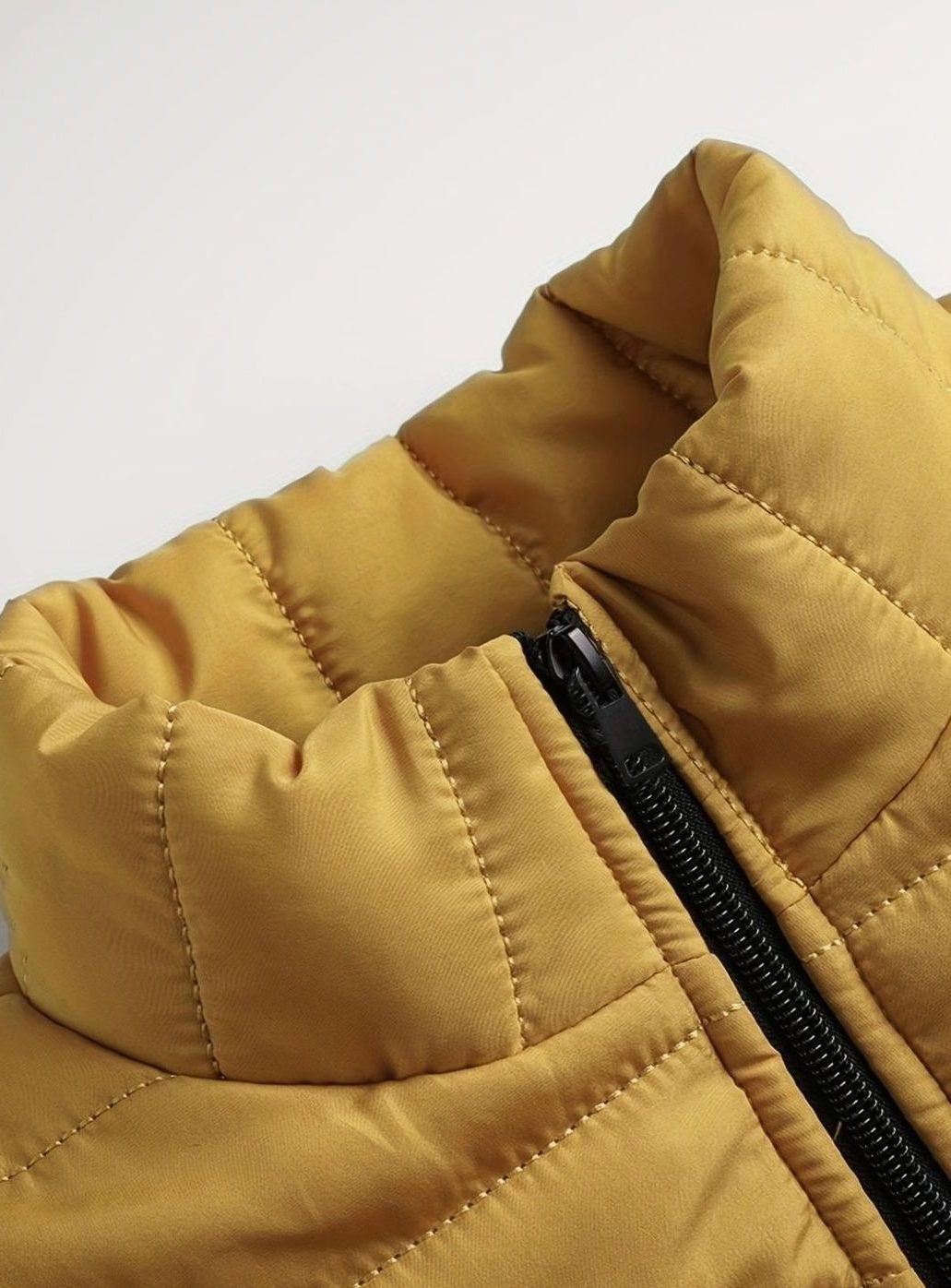Quilted Zip-Up Puffer Jacket for Men - View 4
