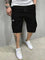 Relaxed Cargo Shorts for Men - Black