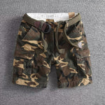 Relaxed Fit Cargo Shorts for Men - Brown