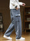 Relaxed Fit Cargo Sweatpants for Men - Dark Gray