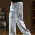 Relaxed Fit Cargo Sweatpants for Men - View 3