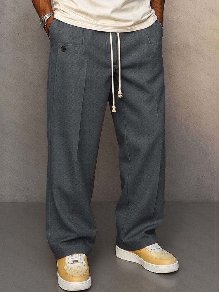 Relaxed Fit Jogger Pants for Men - Gray