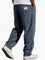 Ribbed Corduroy Straight Leg Trousers for Men - Blue
