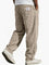 Ribbed Corduroy Straight Leg Trousers for Men - Khaki