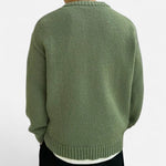 Ribbed Knit Crew Neck Pullover for Men - View 8