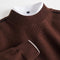 Ribbed Knit Crew Neck Sweater for Men