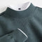 Ribbed Knit Crew Neck Sweater for Men