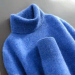Brushed Knit Turtleneck Sweater for Men