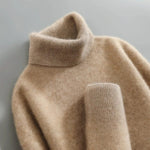 Brushed Knit Turtleneck Sweater for Men