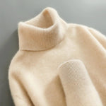 Brushed Knit Turtleneck Sweater for Men