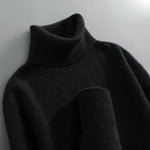 Brushed Knit Turtleneck Sweater for Men