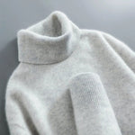 Brushed Knit Turtleneck Sweater for Men
