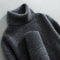 Brushed Knit Turtleneck Sweater for Men