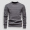 Ribbed Panel Crew Neck Sweater for Men