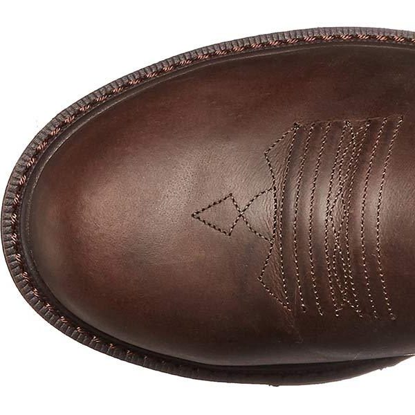 Round Toe Mid Calf Cowboy Boots for Men - View 12