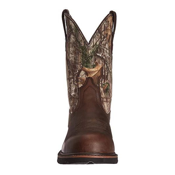Round Toe Mid Calf Cowboy Boots for Men - View 8