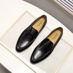 Round Toe Slip-On Formal Leather Loafer Shoes for Men - View 5