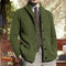 Shawl Collar Button-Up Knit Cardigan with Pockets for Men - Army green