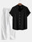 Short Sleeve Button-Down Shirt for Men - Schwarz