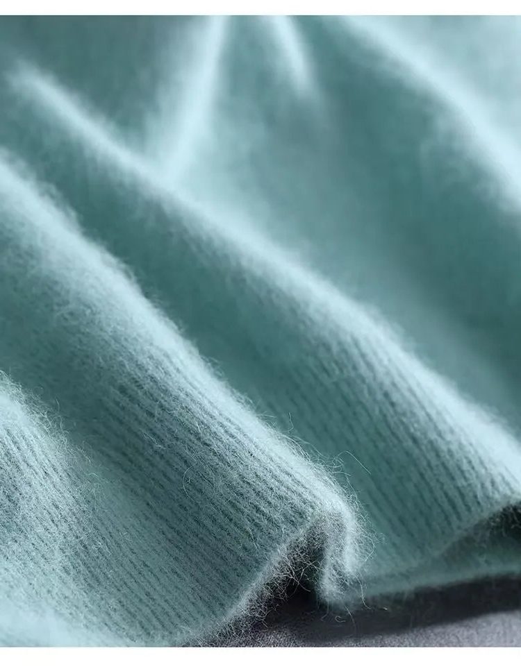 Short Sleeve Crew Neck Knit Cashmere Sweater for Men - View 9
