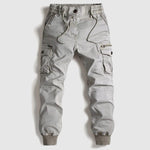 Slim Fit Cargo Trousers for Men - Grey