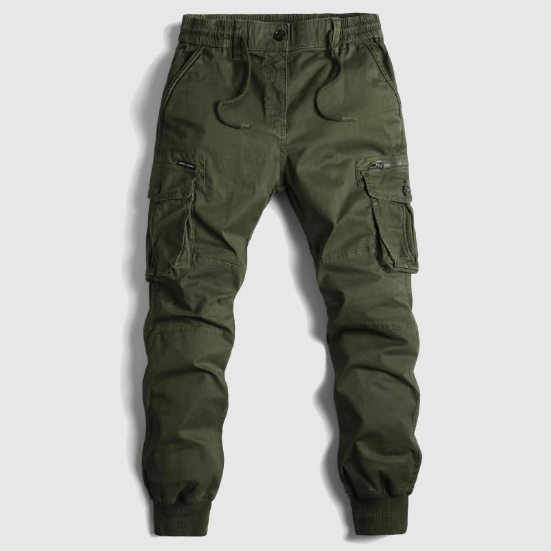 Slim Fit Cargo Trousers for Men - Green