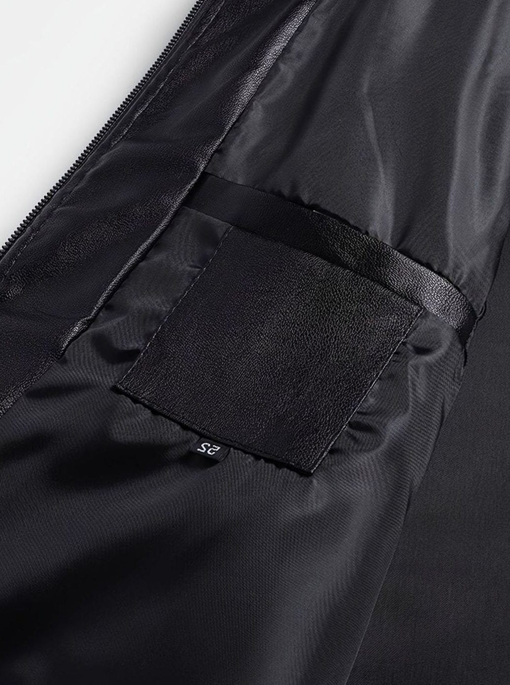 Slim Fit Faux Leather Bomber Jacket for Men - View 6
