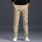 Slim Fit Straight Leg Cotton Pants for Men